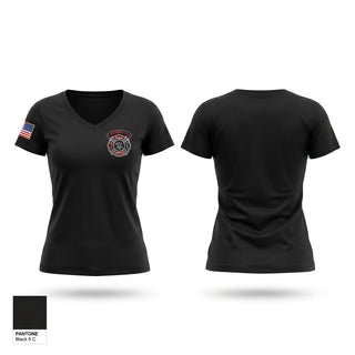 Womens Short Sleeve Vneck Shirt, Carsonville Fire & Rescue, Fire Department, Teamtime, Team time, sublimation, custom sports apparel, team uniforms, spirit wear, spiritwear, sports uniforms, custom shirts, team store, custom team store, fundraiser sports, apparel fundraiser