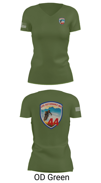 Civil Disturbance Unit 55553252 Women's Short Sleeve V-neck Shirt - 45