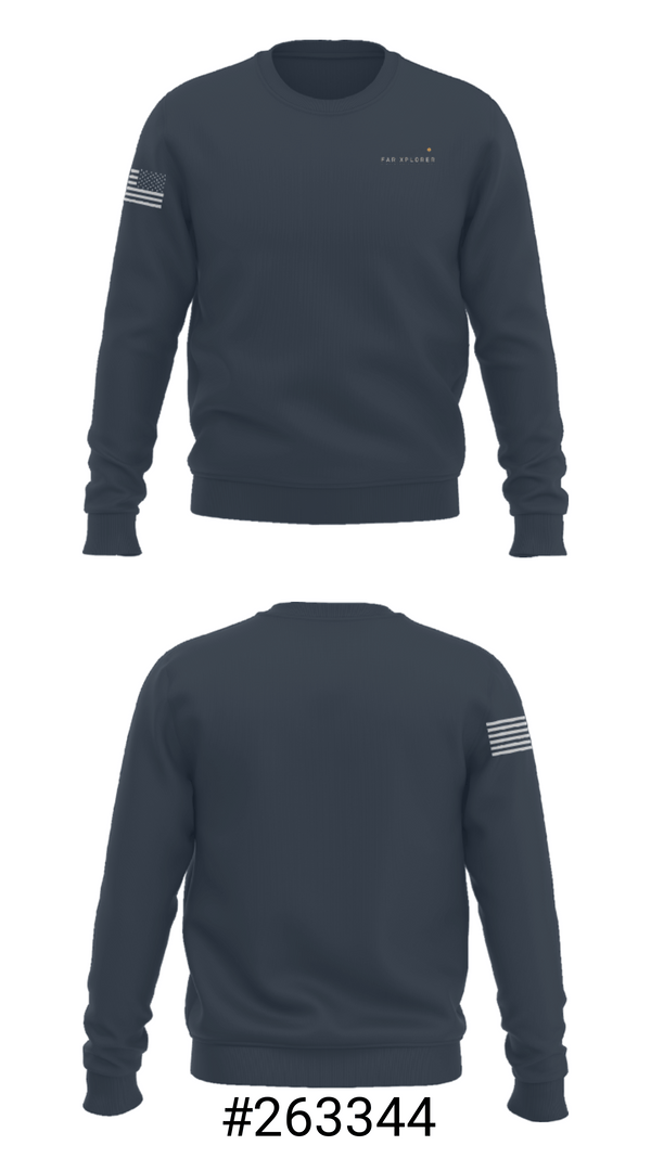 Crew Neck Sweatshirt, Far Xplorer, , Teamtime, Team time, sublimation, custom sports apparel, team uniforms, spirit wear, spiritwear, sports uniforms, custom shirts, team store, custom team store, fundraiser sports, apparel fundraiser