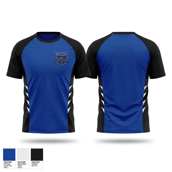 Short Sleeve Performance Shirt, Royals, Baseball, Teamtime, Team time, sublimation, custom sports apparel, team uniforms, spirit wear, spiritwear, sports uniforms, custom shirts, team store, custom team store, fundraiser sports, apparel fundraiser