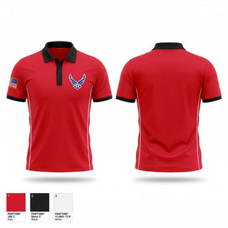 Short Sleeve Performance Polo, Ga-931, Air Force, Teamtime, Team time, sublimation, custom sports apparel, team uniforms, spirit wear, spiritwear, sports uniforms, custom shirts, team store, custom team store, fundraiser sports, apparel fundraiser