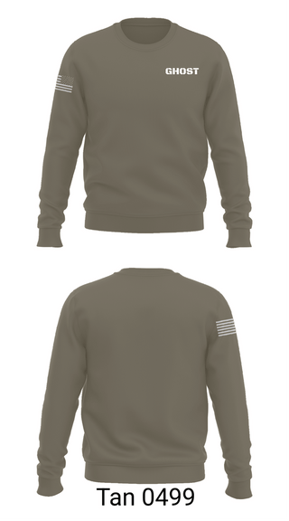 Crew Neck Sweatshirt, GHOST, Army, Teamtime, Team time, sublimation, custom sports apparel, team uniforms, spirit wear, spiritwear, sports uniforms, custom shirts, team store, custom team store, fundraiser sports, apparel fundraiser