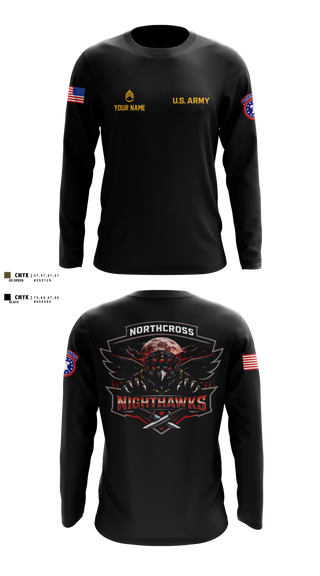 Long Sleeve Performance Shirt, Northcross Recruiting Station, Army, Teamtime, Team time, sublimation, custom sports apparel, team uniforms, spirit wear, spiritwear, sports uniforms, custom shirts, team store, custom team store, fundraiser sports, apparel fundraiser