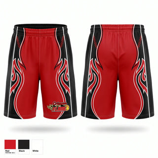 Athletic Shorts With Pockets, Crimson Flames, Softball, Teamtime, Team time, sublimation, custom sports apparel, team uniforms, spirit wear, spiritwear, sports uniforms, custom shirts, team store, custom team store, fundraiser sports, apparel fundraiser