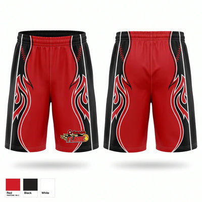 Crimson Flames 53744918 Athletic Shorts With Pockets - 1