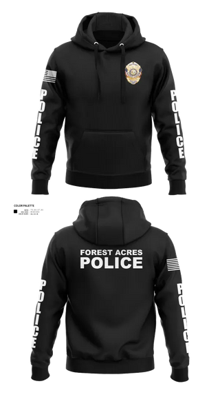 Hoodie, FOREST ACRES POLICE DEPARTMENT, Police, Teamtime, Team time, sublimation, custom sports apparel, team uniforms, spirit wear, spiritwear, sports uniforms, custom shirts, team store, custom team store, fundraiser sports, apparel fundraiser