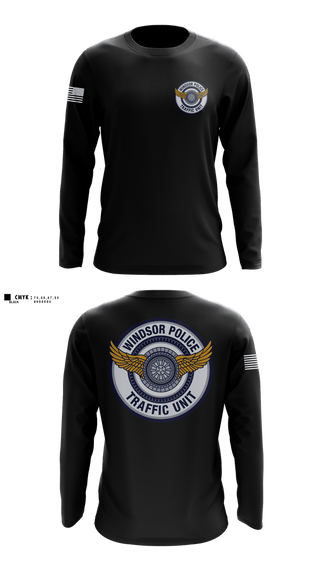 Long Sleeve Performance Shirt, Windsor PD Traffic Unit, Police, Teamtime, Team time, sublimation, custom sports apparel, team uniforms, spirit wear, spiritwear, sports uniforms, custom shirts, team store, custom team store, fundraiser sports, apparel fundraiser