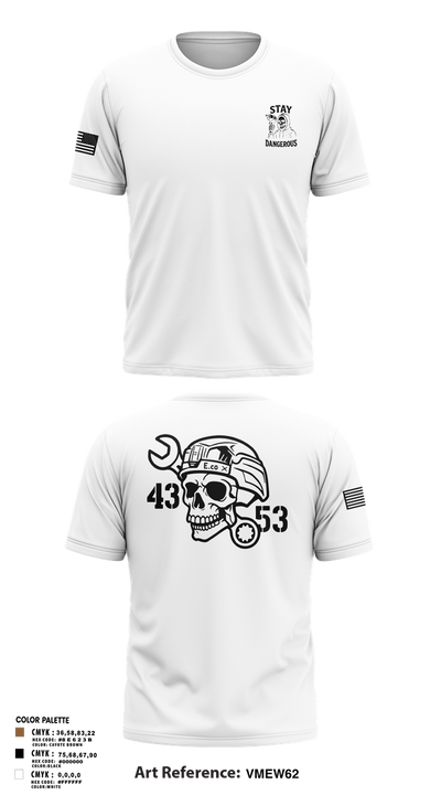 4-3 AHB 47022707 Short Sleeve Performance Shirt - 2
