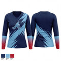 Azusa Vikings 76691521 Women's Long Sleeve V-neck Shirt - 1