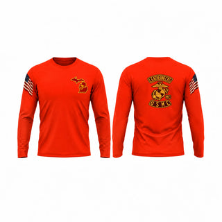 Long Sleeve Performance Shirt, Leathernecks, Marines, Teamtime, Team time, sublimation, custom sports apparel, team uniforms, spirit wear, spiritwear, sports uniforms, custom shirts, team store, custom team store, fundraiser sports, apparel fundraiser