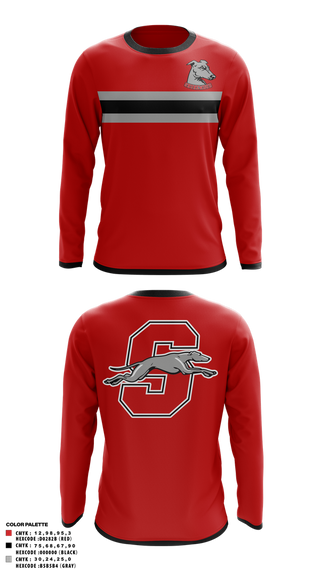 Long Sleeve Performance Shirt, Shorewood Greyhounds Golf, Golf, Teamtime, Team time, sublimation, custom sports apparel, team uniforms, spirit wear, spiritwear, sports uniforms, custom shirts, team store, custom team store, fundraiser sports, apparel fundraiser