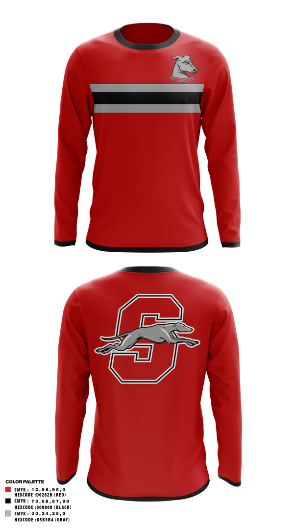 Long Sleeve Performance Shirt, Shorewood Greyhounds Golf, Golf, Teamtime, Team time, sublimation, custom sports apparel, team uniforms, spirit wear, spiritwear, sports uniforms, custom shirts, team store, custom team store, fundraiser sports, apparel fundraiser