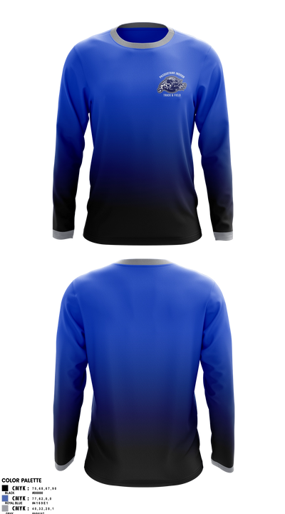 Pasquotank County Panthers 65448582 Long Sleeve Performance Shirt - 2