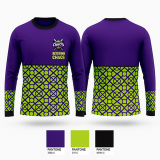 Long Sleeve Performance Shirt, Keystone Chaos, Softball, Teamtime, Team time, sublimation, custom sports apparel, team uniforms, spirit wear, spiritwear, sports uniforms, custom shirts, team store, custom team store, fundraiser sports, apparel fundraiser