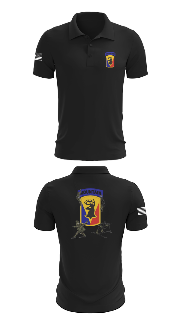Short Sleeve Performance Polo, 86th IBCT, Army, Teamtime, Team time, sublimation, custom sports apparel, team uniforms, spirit wear, spiritwear, sports uniforms, custom shirts, team store, custom team store, fundraiser sports, apparel fundraiser