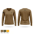 1020th EVCC Women's Long Sleeve V-neck Shirt - 1