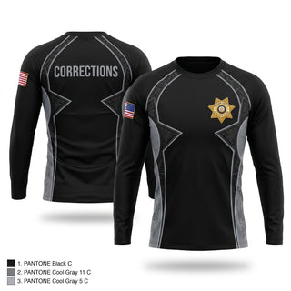 Long Sleeve Performance Shirt, Orleans County Corrections, Police, Teamtime, Team time, sublimation, custom sports apparel, team uniforms, spirit wear, spiritwear, sports uniforms, custom shirts, team store, custom team store, fundraiser sports, apparel fundraiser