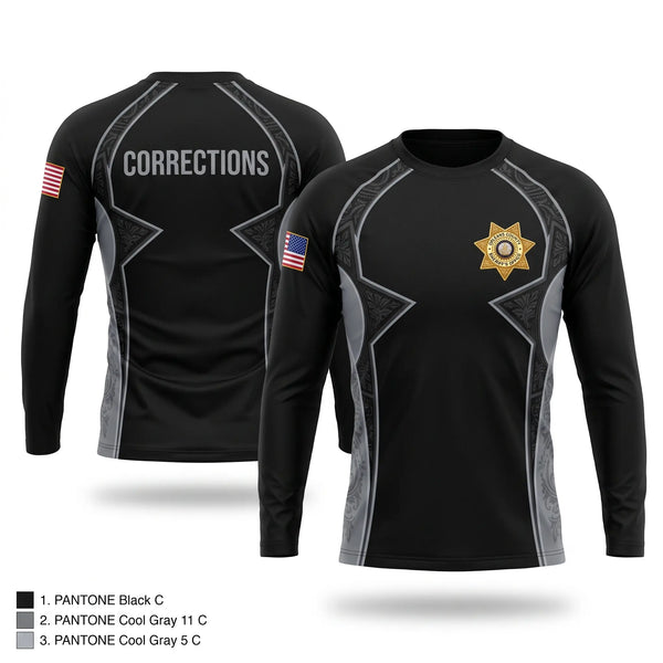 Long Sleeve Performance Shirt, Orleans County Corrections, Police, Teamtime, Team time, sublimation, custom sports apparel, team uniforms, spirit wear, spiritwear, sports uniforms, custom shirts, team store, custom team store, fundraiser sports, apparel fundraiser