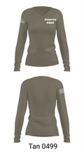 Smyrna SWAT 38156173 Women's Long Sleeve V-neck Shirt - 11
