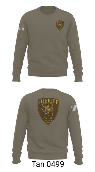 Crew Neck Sweatshirt, St. Clair County Sheriff Department, Police, Teamtime, Team time, sublimation, custom sports apparel, team uniforms, spirit wear, spiritwear, sports uniforms, custom shirts, team store, custom team store, fundraiser sports, apparel fundraiser