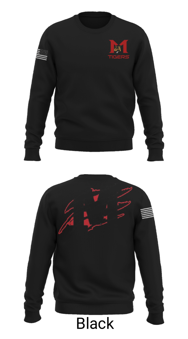 Crew Neck Sweatshirt, Mansfield High School Basketball, Men's Basketball, Teamtime, Team time, sublimation, custom sports apparel, team uniforms, spirit wear, spiritwear, sports uniforms, custom shirts, team store, custom team store, fundraiser sports, apparel fundraiser