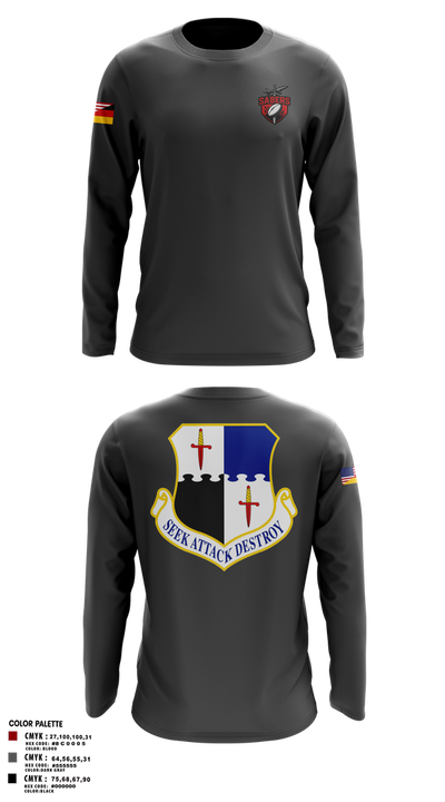 Saber Rugby 88389897 Long Sleeve Performance Shirt 2