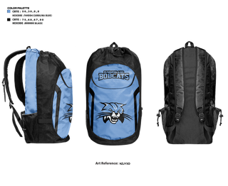Gear Bag, Summerland Bobcats, Women's Basketball, Teamtime, Team time, sublimation, custom sports apparel, team uniforms, spirit wear, spiritwear, sports uniforms, custom shirts, team store, custom team store, fundraiser sports, apparel fundraiser