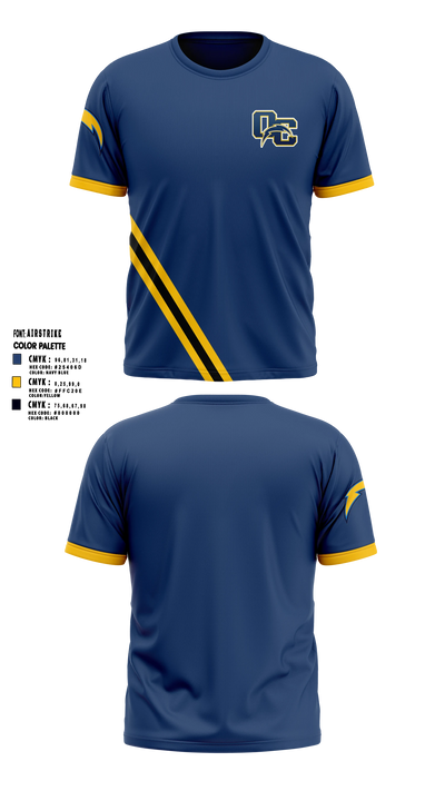 Oakmont chargers Short Sleeve Performance Shirt - 7