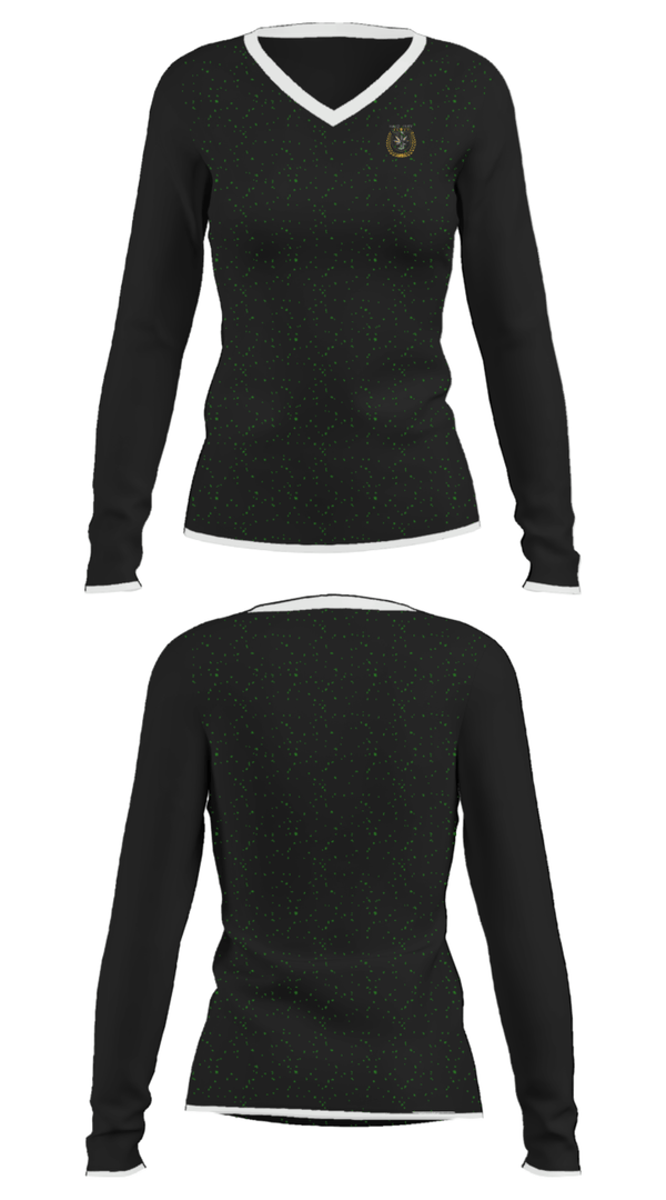 Women's Long Sleeve Vneck Shirt, HALO-FURY, , Teamtime, Team time, sublimation, custom sports apparel, team uniforms, spirit wear, spiritwear, sports uniforms, custom shirts, team store, custom team store, fundraiser sports, apparel fundraiser
