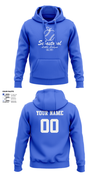 Hoodie, Sebastopol Little League, Baseball, Teamtime, Team time, sublimation, custom sports apparel, team uniforms, spirit wear, spiritwear, sports uniforms, custom shirts, team store, custom team store, fundraiser sports, apparel fundraiser