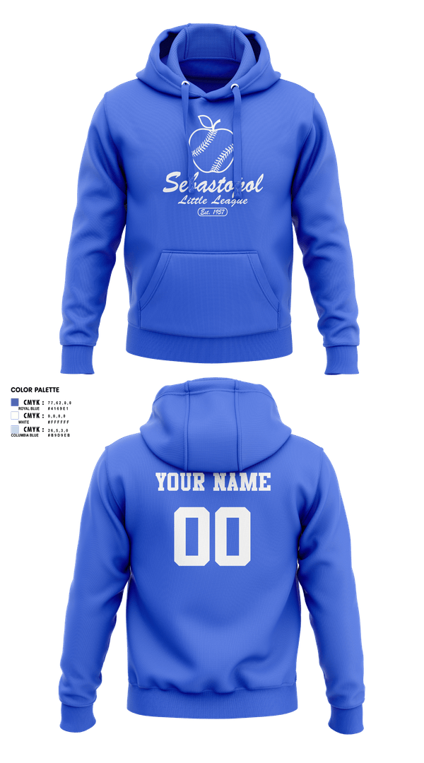 Hoodie, Sebastopol Little League, Baseball, Teamtime, Team time, sublimation, custom sports apparel, team uniforms, spirit wear, spiritwear, sports uniforms, custom shirts, team store, custom team store, fundraiser sports, apparel fundraiser