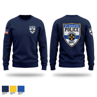 Crew Neck Sweatshirt, El dorado Police Department, Police, Teamtime, Team time, sublimation, custom sports apparel, team uniforms, spirit wear, spiritwear, sports uniforms, custom shirts, team store, custom team store, fundraiser sports, apparel fundraiser