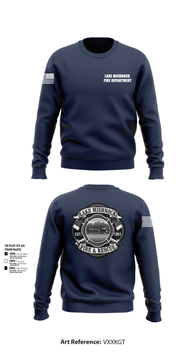 Lake Mishnock Fire Department 27016825 Crew Neck Sweatshirt - 101