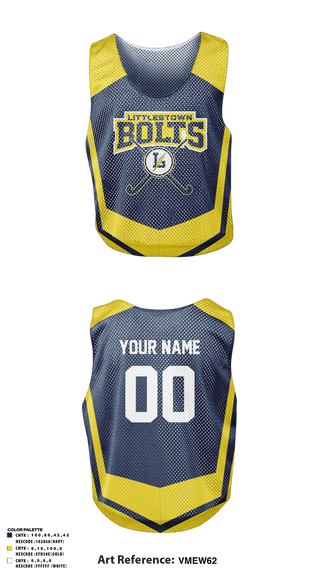 Mens Lacrosse Pinnie, Littlestown bolts, Field Hockey, Teamtime, Team time, sublimation, custom sports apparel, team uniforms, spirit wear, spiritwear, sports uniforms, custom shirts, team store, custom team store, fundraiser sports, apparel fundraiser