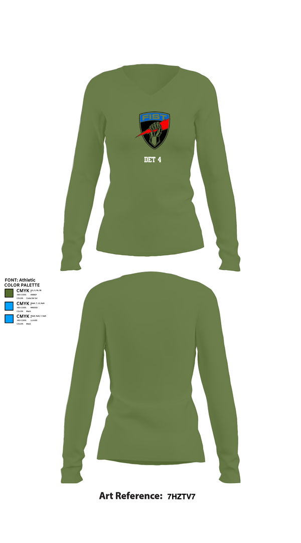Womens Long Sleeve Vneck Shirt, Det 4, , Teamtime, Team time, sublimation, custom sports apparel, team uniforms, spirit wear, spiritwear, sports uniforms, custom shirts, team store, custom team store, fundraiser sports, apparel fundraiser