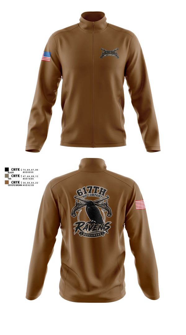 Fleece Jacket, 617th MP Co, Army, Teamtime, Team time, sublimation, custom sports apparel, team uniforms, spirit wear, spiritwear, sports uniforms, custom shirts, team store, custom team store, fundraiser sports, apparel fundraiser