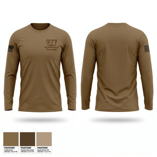 Long Sleeve Performance Shirt, 377 Support Maintenance Company, Army, Teamtime, Team time, sublimation, custom sports apparel, team uniforms, spirit wear, spiritwear, sports uniforms, custom shirts, team store, custom team store, fundraiser sports, apparel fundraiser