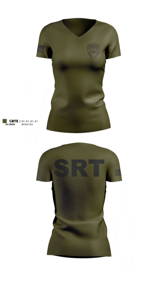 Womens Short Sleeve Vneck Shirt, Southern Maine Special Response Team, Police, Teamtime, Team time, sublimation, custom sports apparel, team uniforms, spirit wear, spiritwear, sports uniforms, custom shirts, team store, custom team store, fundraiser sports, apparel fundraiser