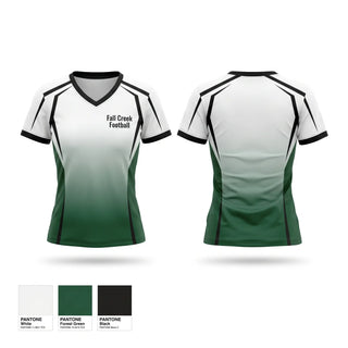 Womens Short Sleeve Vneck Shirt, Fall Creek Football, , Teamtime, Team time, sublimation, custom sports apparel, team uniforms, spirit wear, spiritwear, sports uniforms, custom shirts, team store, custom team store, fundraiser sports, apparel fundraiser