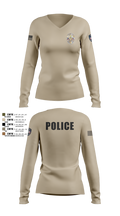 Miami Police Department 44557573 Women's Long Sleeve V-neck Shirt - 5