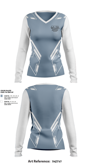 Womens Long Sleeve Vneck Shirt, Wakefield Bombers Volleyball, Women's Volleyball, Teamtime, Team time, sublimation, custom sports apparel, team uniforms, spirit wear, spiritwear, sports uniforms, custom shirts, team store, custom team store, fundraiser sports, apparel fundraiser