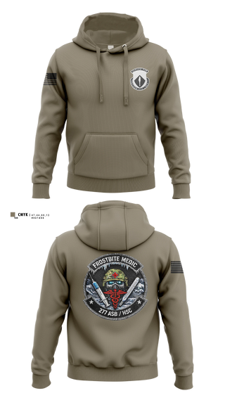 Hoodie, 277th ASB Frostbite Medics, Army, Teamtime, Team time, sublimation, custom sports apparel, team uniforms, spirit wear, spiritwear, sports uniforms, custom shirts, team store, custom team store, fundraiser sports, apparel fundraiser