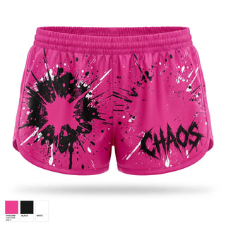Womens Shorts, Chaos squad, E-Sports, Teamtime, Team time, sublimation, custom sports apparel, team uniforms, spirit wear, spiritwear, sports uniforms, custom shirts, team store, custom team store, fundraiser sports, apparel fundraiser