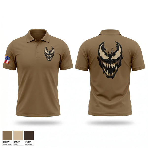 Short Sleeve Performance Polo, 1-2 Half Attack, Army, Teamtime, Team time, sublimation, custom sports apparel, team uniforms, spirit wear, spiritwear, sports uniforms, custom shirts, team store, custom team store, fundraiser sports, apparel fundraiser