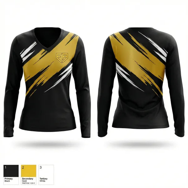 Womens Long Sleeve Vneck Shirt, EA Baseball, Baseball, Teamtime, Team time, sublimation, custom sports apparel, team uniforms, spirit wear, spiritwear, sports uniforms, custom shirts, team store, custom team store, fundraiser sports, apparel fundraiser