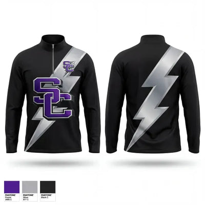 Stuart Cramer High School Track & Field 18343071 Quarter Zip Jacket - 1