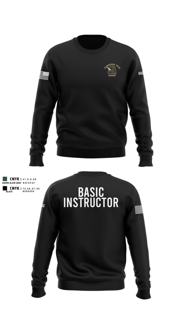 Crew Neck Sweatshirt, Academy-Basic Unit, Police, Teamtime, Team time, sublimation, custom sports apparel, team uniforms, spirit wear, spiritwear, sports uniforms, custom shirts, team store, custom team store, fundraiser sports, apparel fundraiser