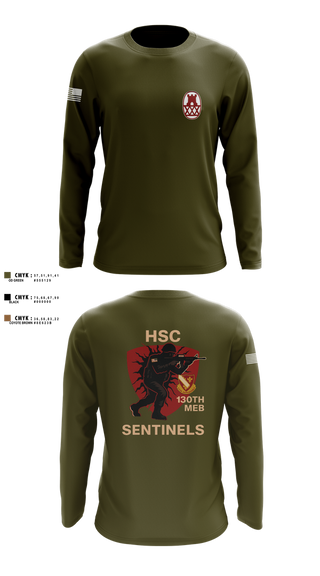 Long Sleeve Performance Shirt, HSC 130th MEB, Army, Teamtime, Team time, sublimation, custom sports apparel, team uniforms, spirit wear, spiritwear, sports uniforms, custom shirts, team store, custom team store, fundraiser sports, apparel fundraiser