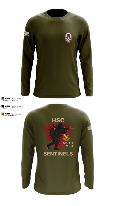 HSC 130th MEB 16353532 Long Sleeve Performance Shirt 2