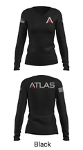 ATLAS 52779746 Women's Long Sleeve V-neck Shirt - 23